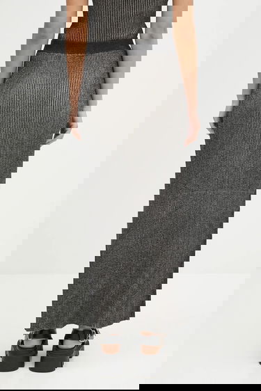 Krila Samsoe Samsoe Samsøe Samsøe Sacheryl Maxi Pencil Skirt Siva | F25100047, 2