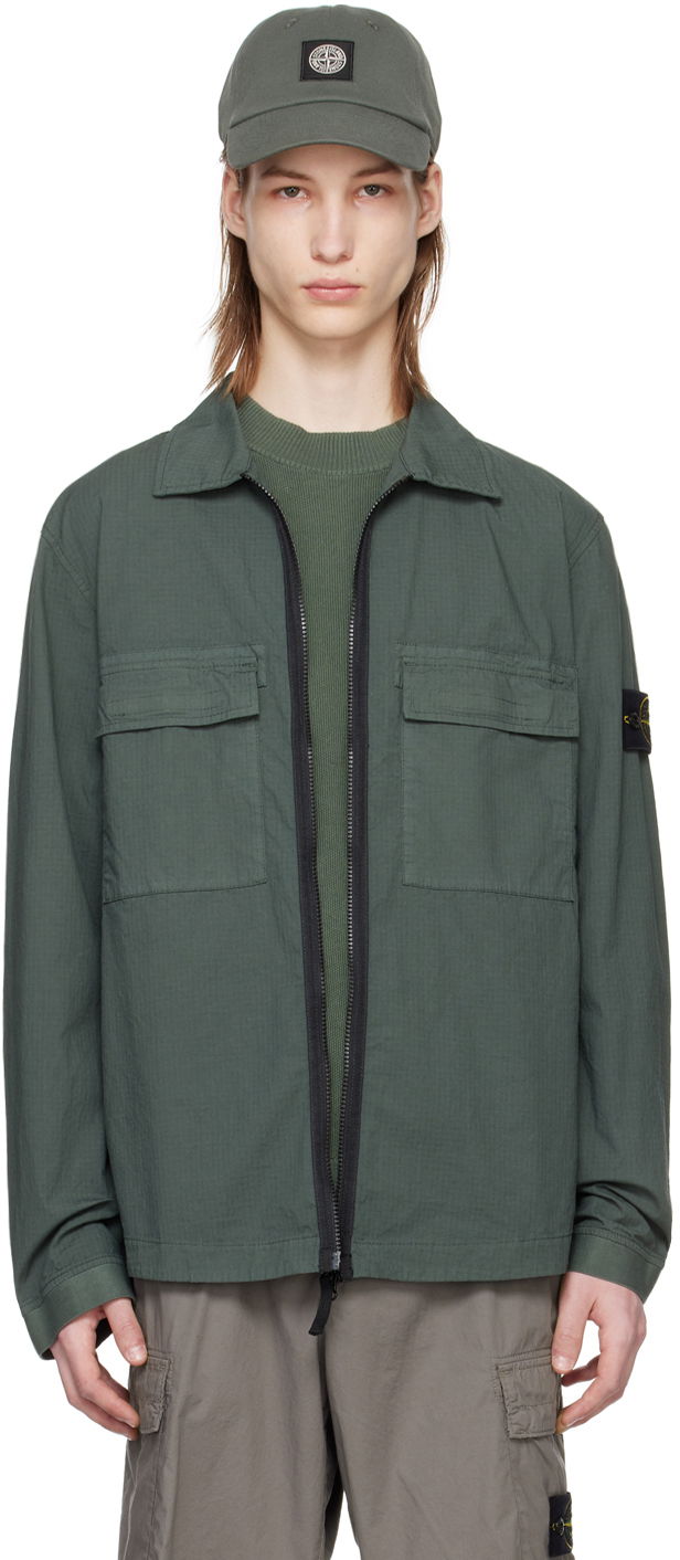 Jakna Stone Island Patch Jacket Zelena | 801512011, 0