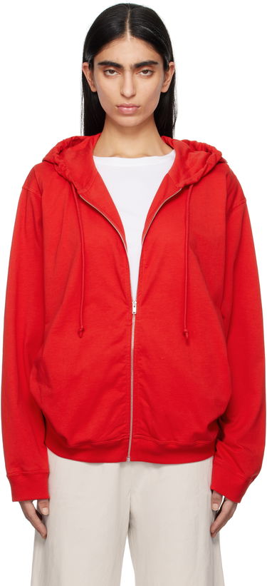 Pulover The Row The Row Rosy Zip-Up Hoodie Rdeča | 8877-K643, 0