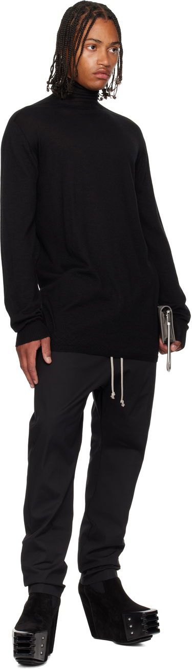 Pleteni pulover Rick Owens Rick Owens Concordians Oversized Turtleneck Sweater Črna | RU02E1626 WS, 3