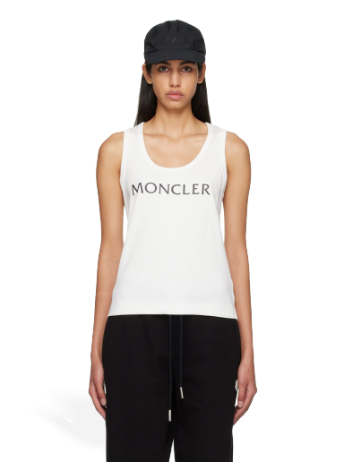 Majica brez rokavov Moncler Printed Bela | I10938P0000189A0D