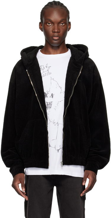 Pulover We11done We11done Zip-Up Hooded Jacket Črna | WD-JP2-24-083-M-BK, 0