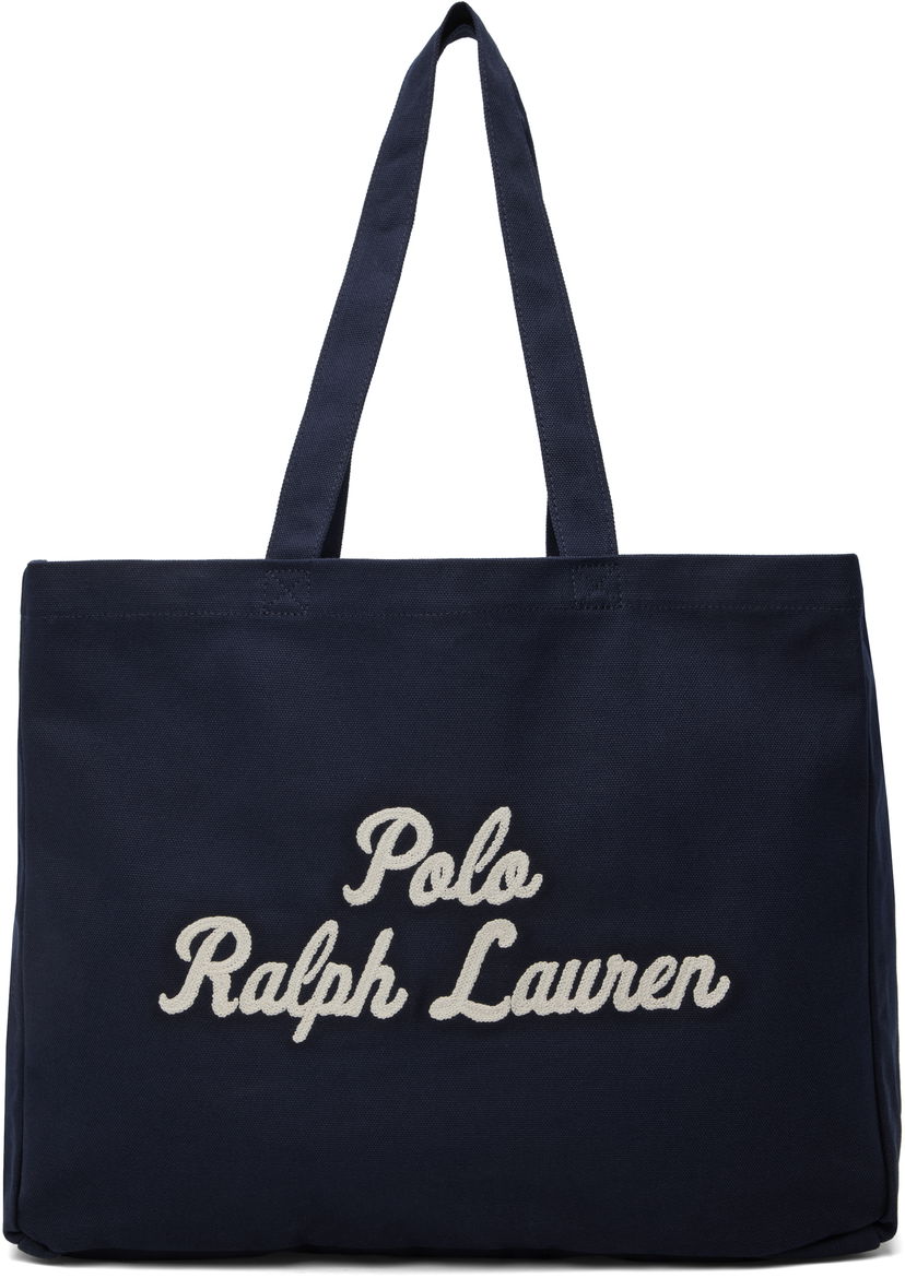 Tote bag Polo by Ralph Lauren Ralph Lauren Embroidered Canvas Tote Bag Mornarica | 405945884001