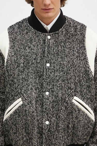Bomber jakna KENZO WOOL VARSITY JACKET Kovinski | FE65BL1489OX.99, 4