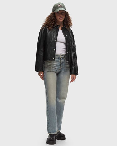 Jakna Samsoe Samsoe Samsøe & Samsøe SALYNN Leather Jacket, Size M Črna | F10000033-BLACK, 1