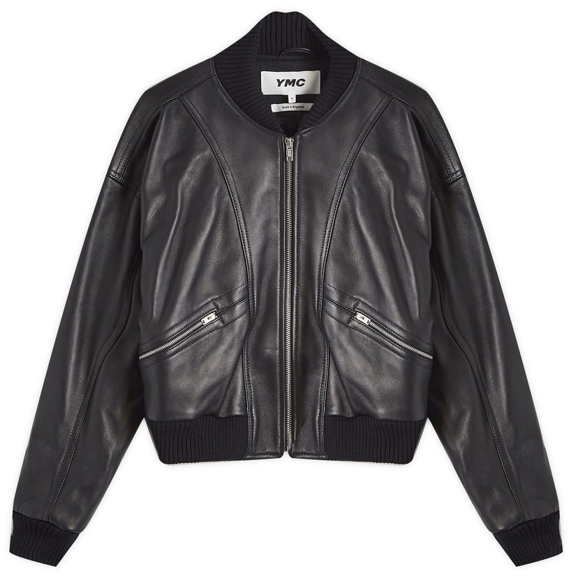 Bomber jakna YMC Tenor Leather Jacket Črna | Q5XMD-Black