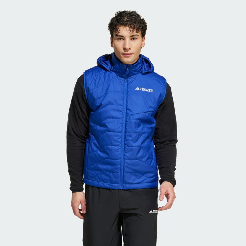 Telovnik adidas Performance Terrex Multi Climawarm Insulated Hooded Vest Modra | JF1362