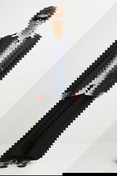 Jakna Maison MIHARA YASUHIRO Maison MIHARA YASUHIRO LAYERED Blazer Črna | A15JK031, 6