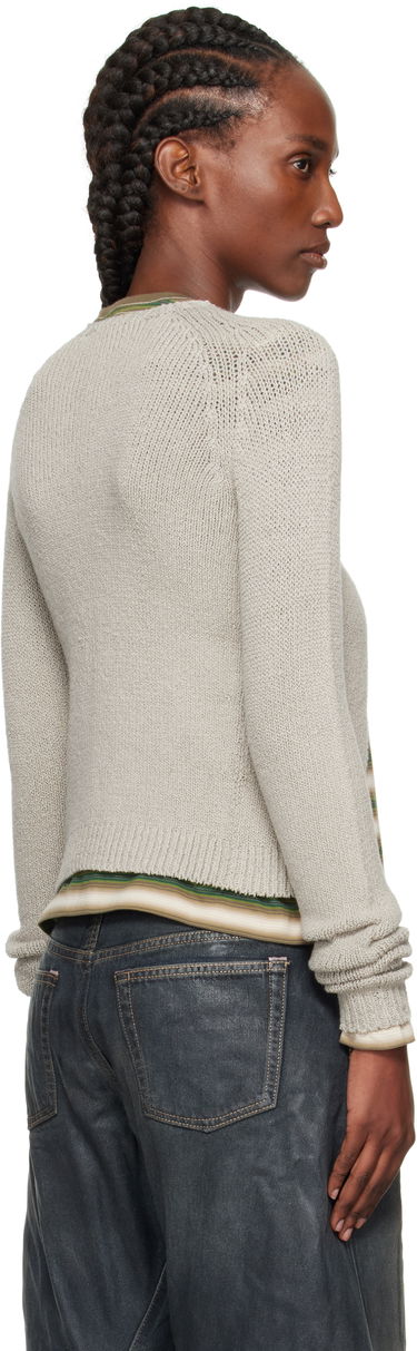 Pleteni pulover Acne Studios Acne Studios Button-Up Cardigan Siva | A60592-, 2