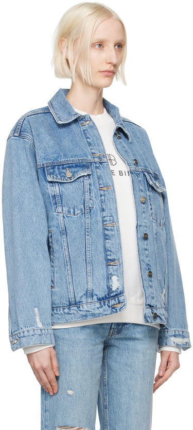 Jakna Anine Bing Rory Oversized Denim Jacket Modra | A-01-7052-435, 1