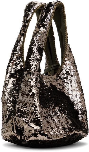 Torbica JW Anderson JW Anderson Mini Sequin Shopper Bag Zelena | HB0728-FA0230, 4