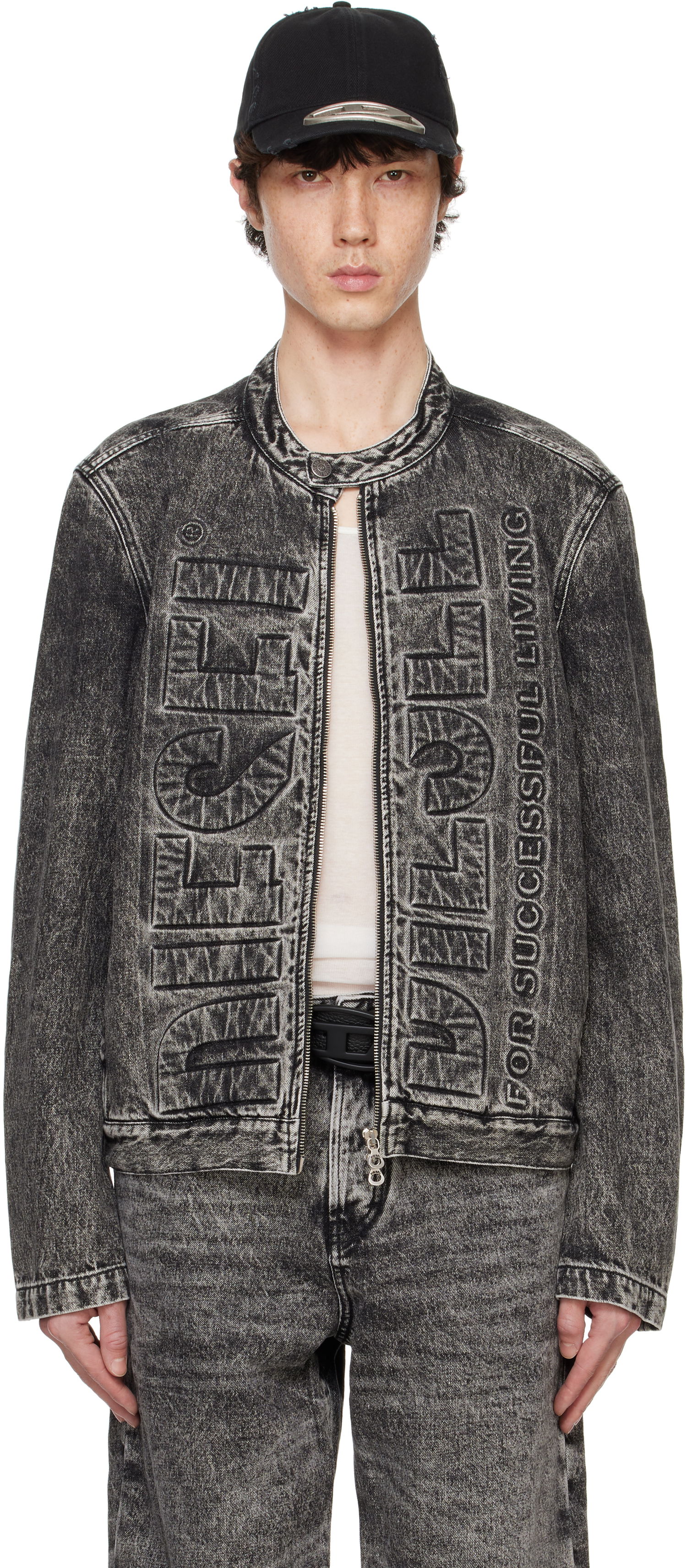 Bomber jakna Diesel Denim Jacket D-Glory-S1 Črna | A15242-0CBDE-02, 0
