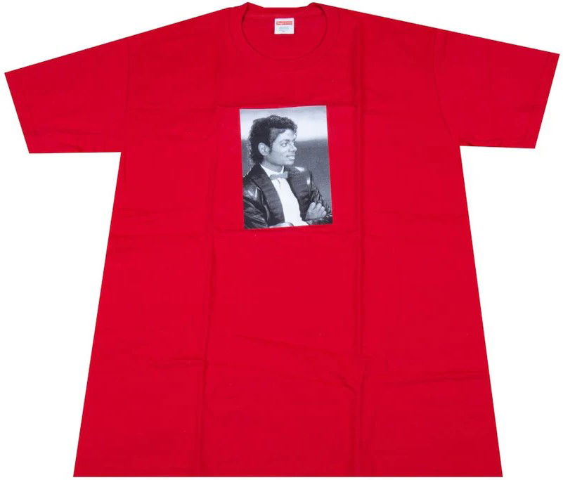 Majica Supreme Michael Jackson Tee, Size M Rdeča | SS17T01101 RED, 0