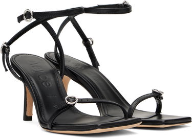 Modni dodatki Aeyde Aeyde Hallie Leather Stiletto Heeled Sandals Črna | A11-HS-HTLS13ST134-FW24-800-007, 3