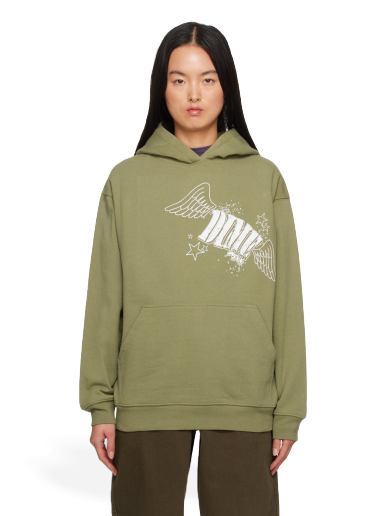 Pulover Dime Wings Hoodie Zelena | DIME23D2F13GRN