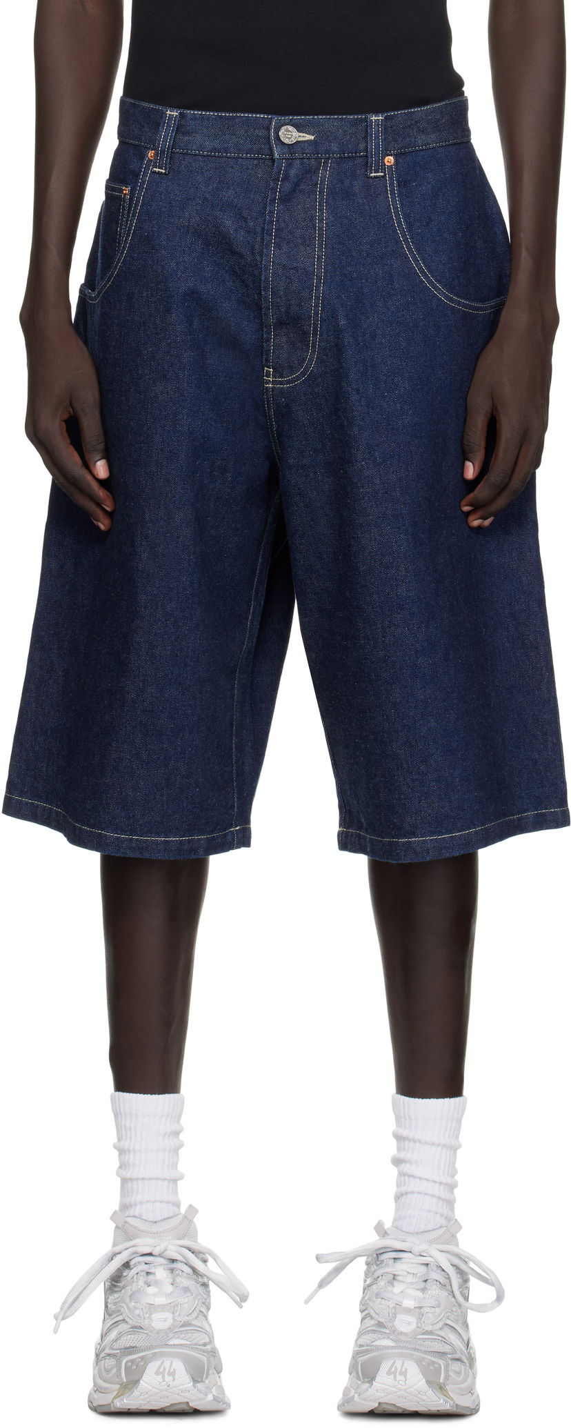 Kratke hlače VETEMENTS Vetements Hip-Hop Denim Shorts Modra | UH76DP125N