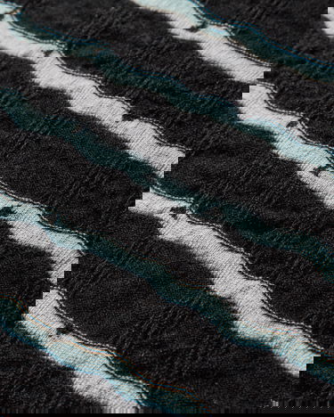 Šala KIKO KOSTADINOV Tarr Night Sky Textured Patterned Scarf with Fringe Črna | KKAW25KN09 112, 4