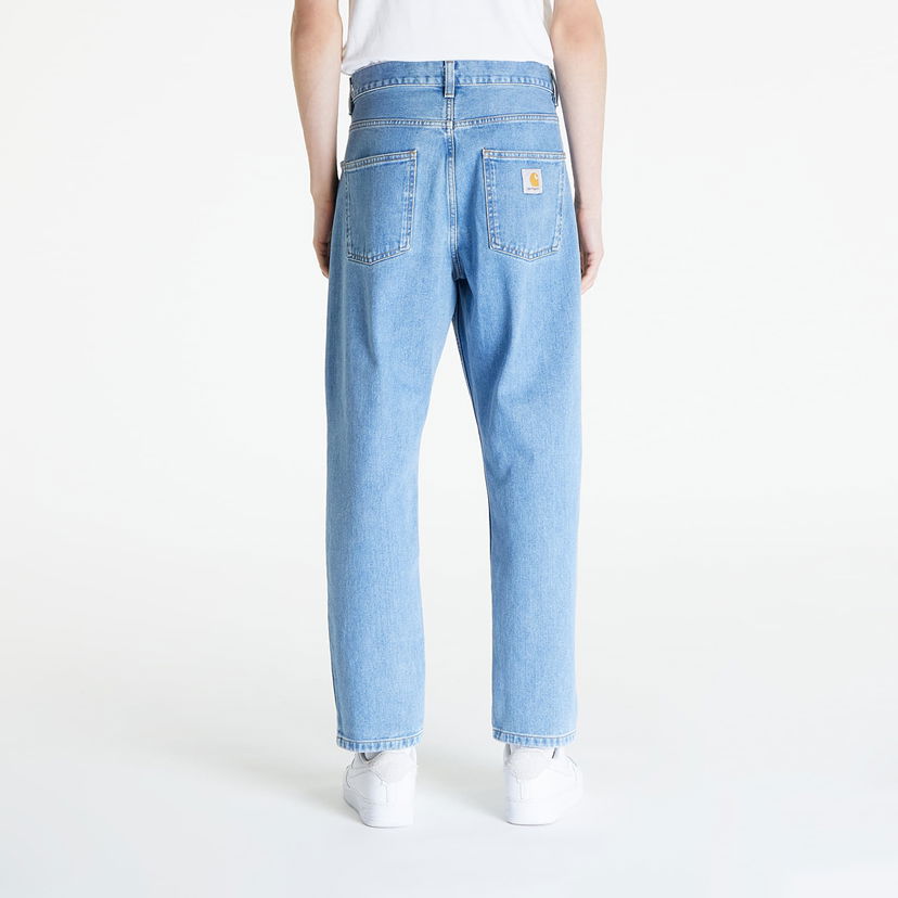 Hlače in kavbojke Carhartt WIP Newel Pant Blue (Stone Bleached) Modra | I029208_01_12