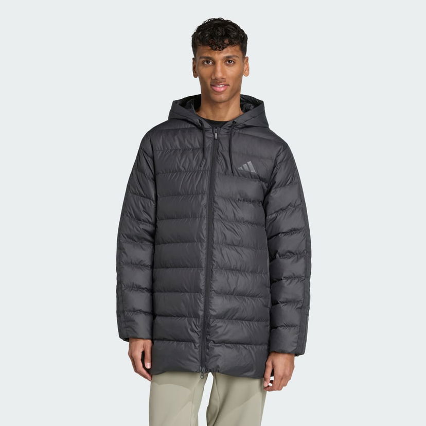 Parka adidas Performance Essentials Climawarm 3-Stripes Light Down Parka Črna | JM4061