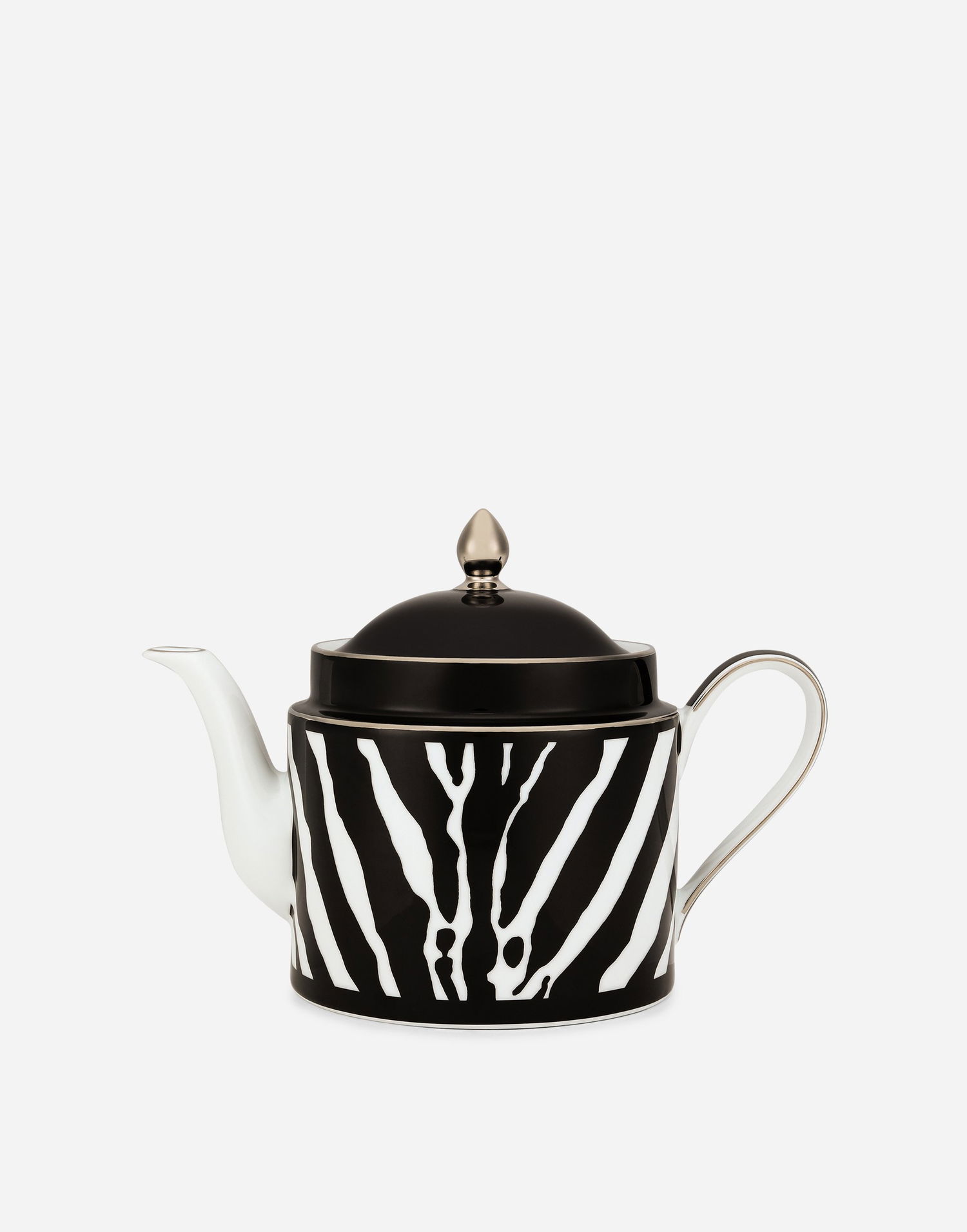 Home decor Dolce & Gabbana Zebra Print Porcelain Teapot Črna | TC0127TCA39UZ003, 0