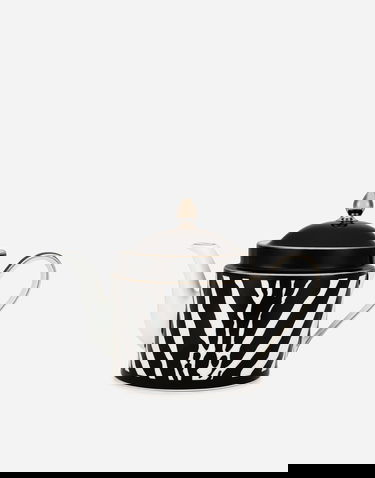 Home decor Dolce & Gabbana Zebra Print Porcelain Teapot Črna | TC0127TCA39UZ003, 0