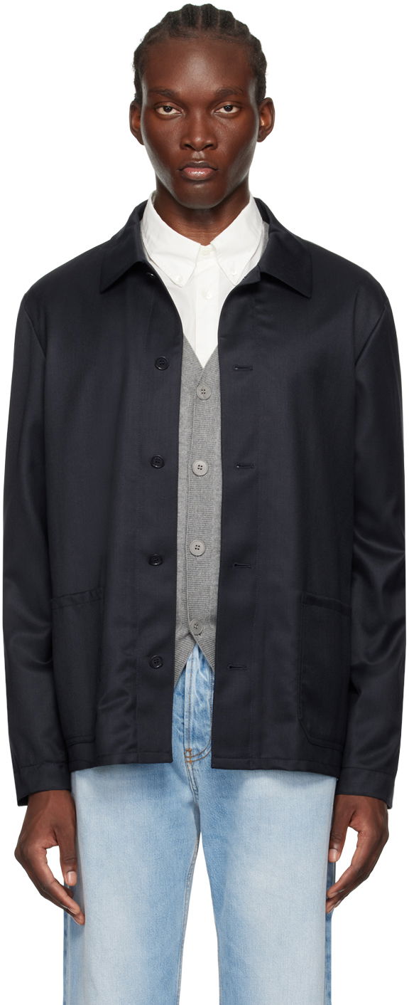 Jakna A.P.C. Navy Kerlouan Jacket Mornarica | WOAPO-H03053