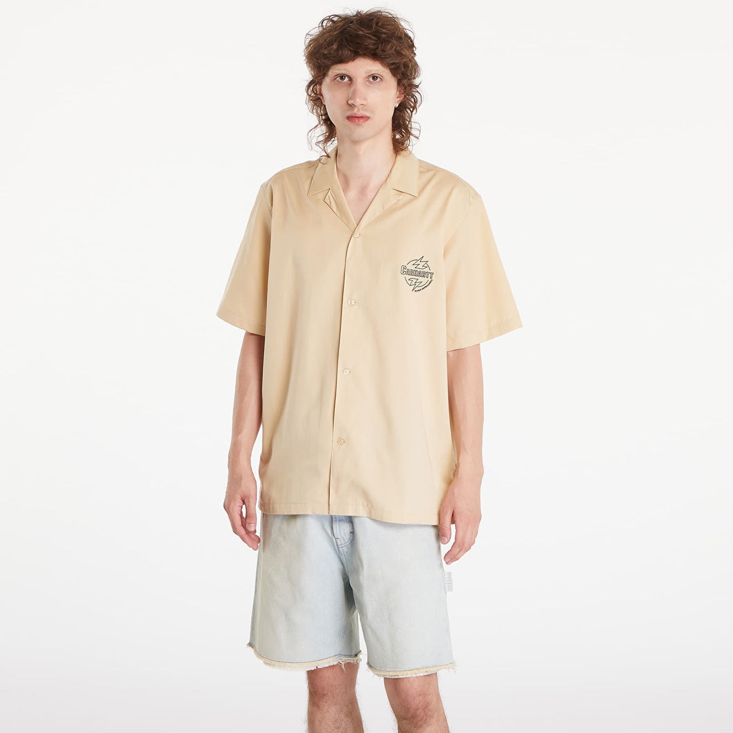 Srajce Carhartt WIP Short Sleeve Ablaze Shirt UNISEX Bež | I033690.2BKXX, 0
