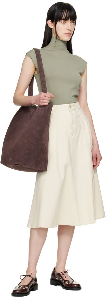 Krila A.P.C. A.P.C. Laurie Midi Skirt Bež | COGBJ-F06410, 3