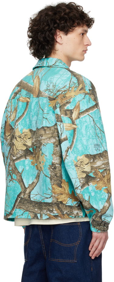 Vetrovka Awake NY Awake NY Frayed Script Coach Jacket Turkizna | AWK-SP25-OT004, 2