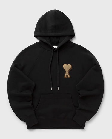 Pulover AMI Hoodie with Patch Črna | USW770.747-001, 0