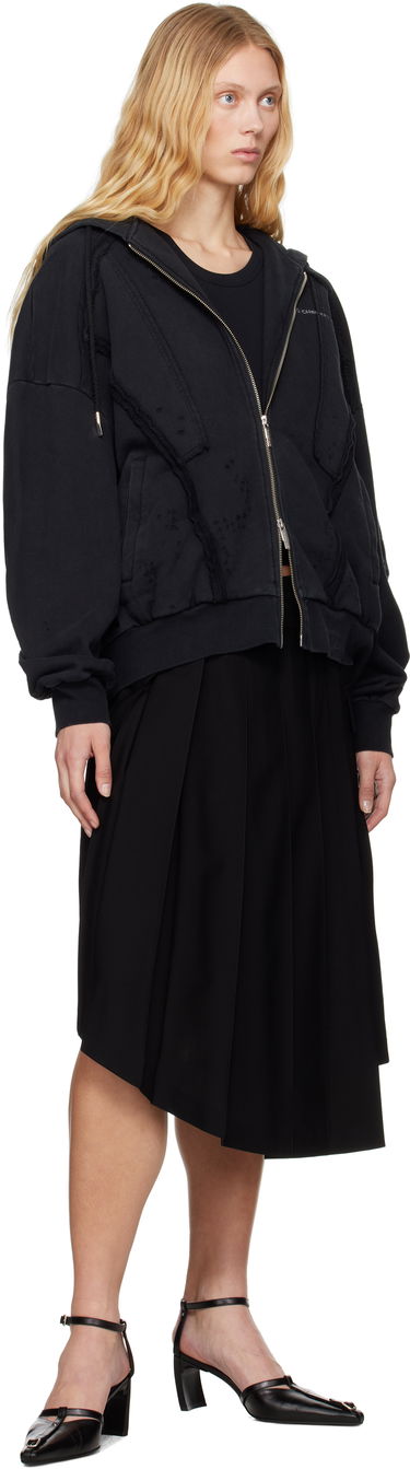 Krila Feng Chen Wang Feng Chen Wang Pleated Midi Skirt Črna | FUS19SK01B, 3