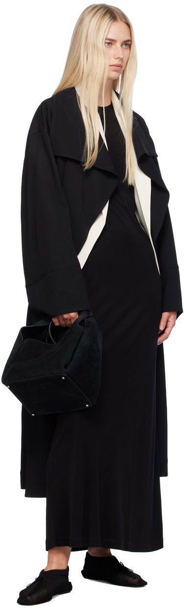 Plašči TOTEME TOTEME Signature Shawl Collar Long Coat Črna | 243-WRO3318-FB0187, 3