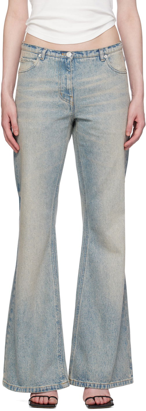 Kavbojke Courrèges Courrèges Relax Denim Bootcut Jeans Modra | 224DPA221DE0016
