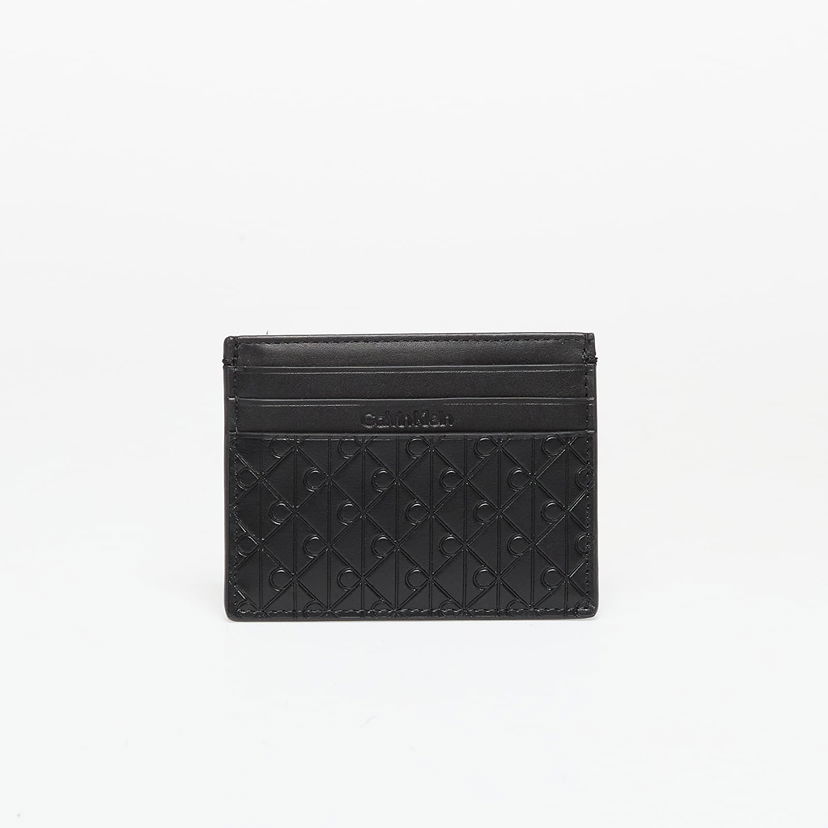 Denarnica CALVIN KLEIN Calvin Klein Embossed Emblem Cardholder Črna | LV04D1128G UB1