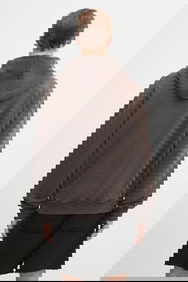Pulover Helmut Lang Helmut Lang Hooded Sweatshirt Rjava | P05HM502, 2