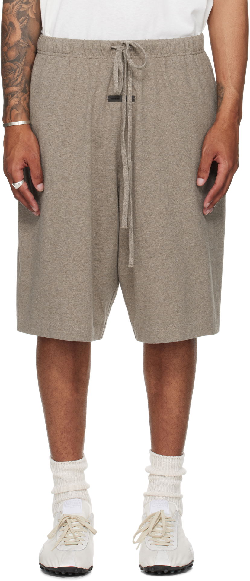 Kratke hlače Fear of God Fear of God ESSENTIALS Basketball Jersey Shorts Siva | 160SP254613F