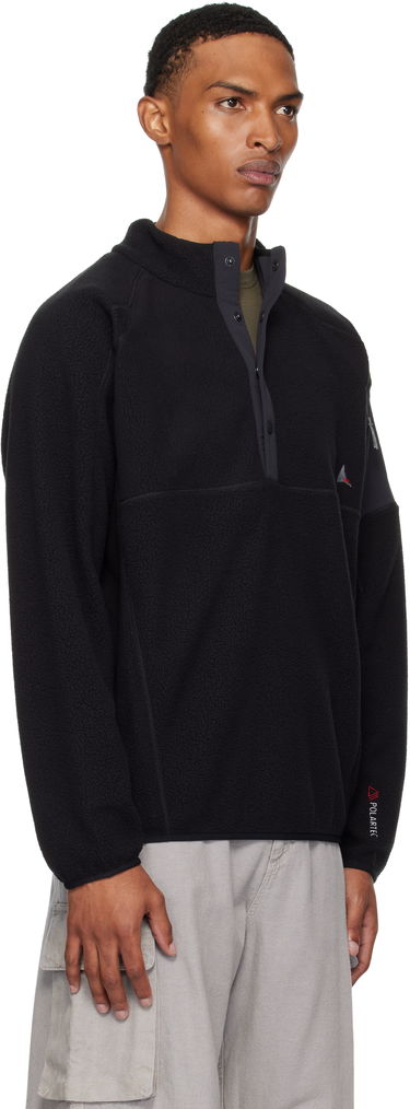 Jakna ROA Fleece Button Up Jacket Črna | RBMW0245FA191, 2