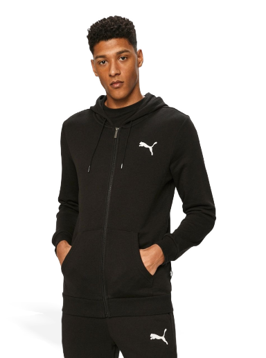 Pulover Puma Small Logo Full-Zip Hoodie Črna | 586704