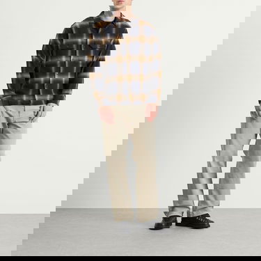 Srajce Universal Works Universal Works Canyon Check Utility Shirt, Size Small Rjava | 33168-NVY, 4