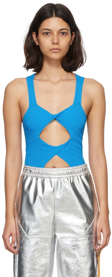 Bodi Stella McCartney Cutout Bodysuit Modra | 6K00193S2314, 0
