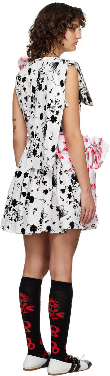 Obleke Chopova Lowena Floral Print Asymmetric Minidress Bela | 1277, 2
