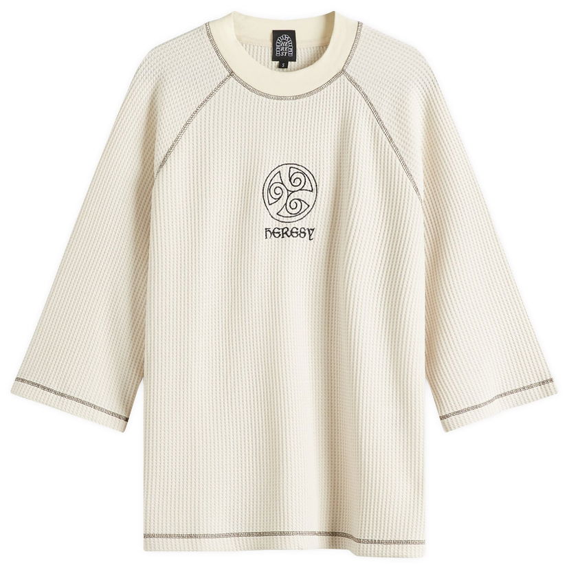 Pleteni pulover Heresy Heresy Tri-Spiral Waffle T-Shirt Bež | HSS25-T04-ECR