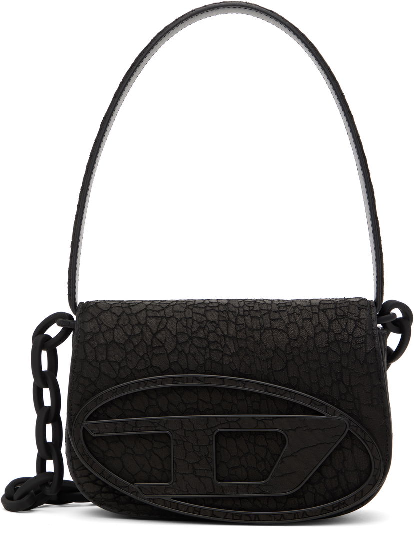 Torbica Diesel Textured Faux-Leather Shoulder Bag Črna | X08396 PS919