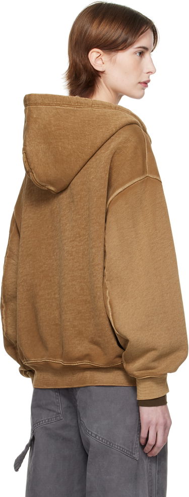 Pulover Eckhaus Latta Eckhaus Latta Zip Hoodie Rjava | 1103-EL-PS25-B -, 2