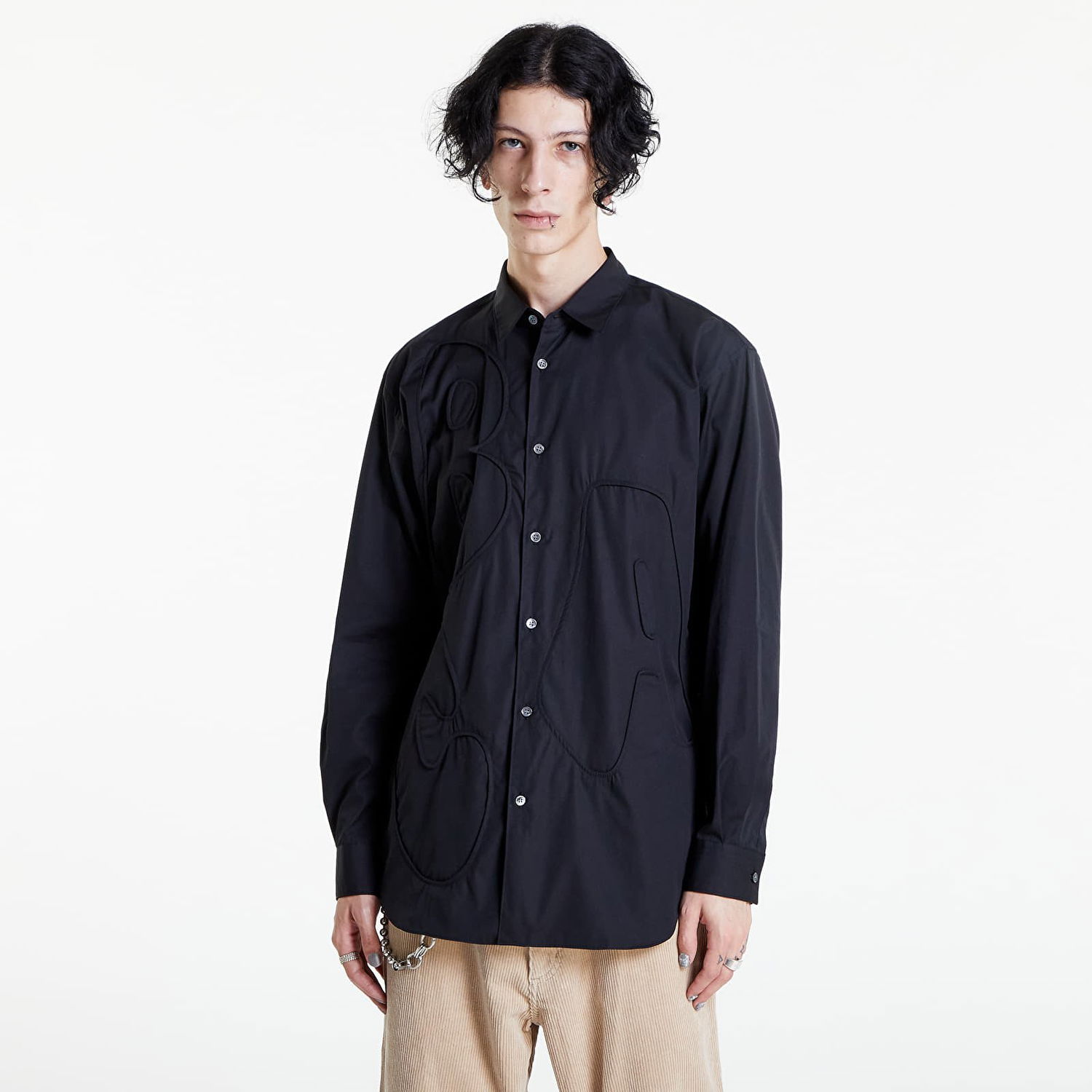 Srajce Comme des Garçons Shirt Woven Črna | FJ-B007-W22, 0
