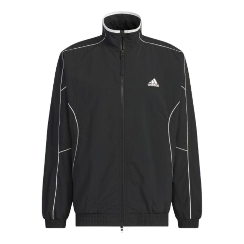 Jakna adidas Originals Loose Fit Crinkled Nylon Jacket Črna | JH1023