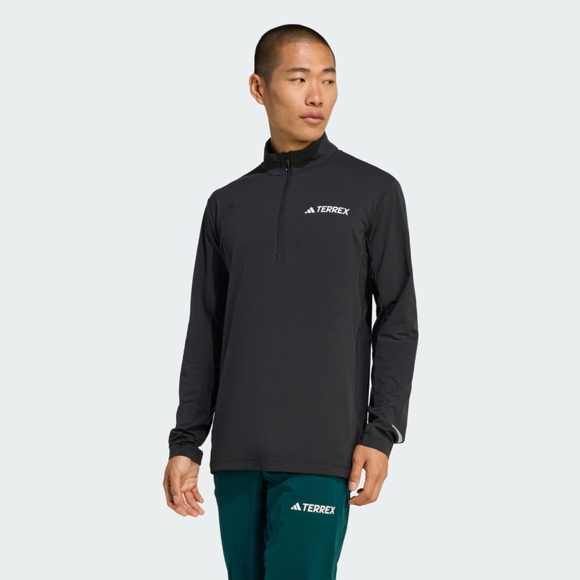 Srajce adidas Performance Terrex Xperior Half-Zip Longsleeve Top Črna | JM7074