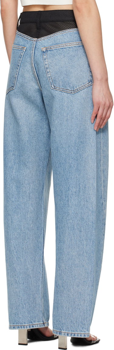 Kavbojke Alexander Wang Alexander Wang Logo Balloon Jeans Modra | 4DC2254767, 2