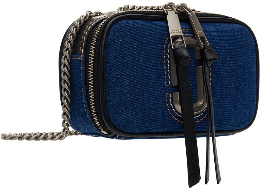 Torba za čez ramo Marc Jacobs Marc Jacobs 'The Denim Chain Snapshot' Crossbody Bag Modra | 2F4HCR027H05, 1