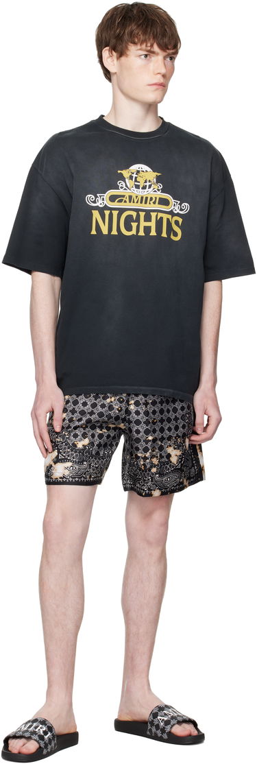 Kratke hlače AMIRI AMIRI Bleach Bandana Shorts Črna | AMSHCA1106, 3